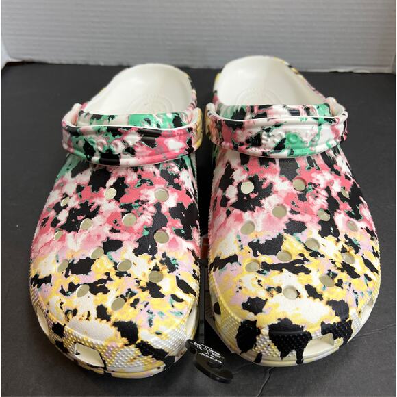 Crocs Unisex Classic Tie Dye Mania Clog Size 13M NWT - Picture 1 of 10